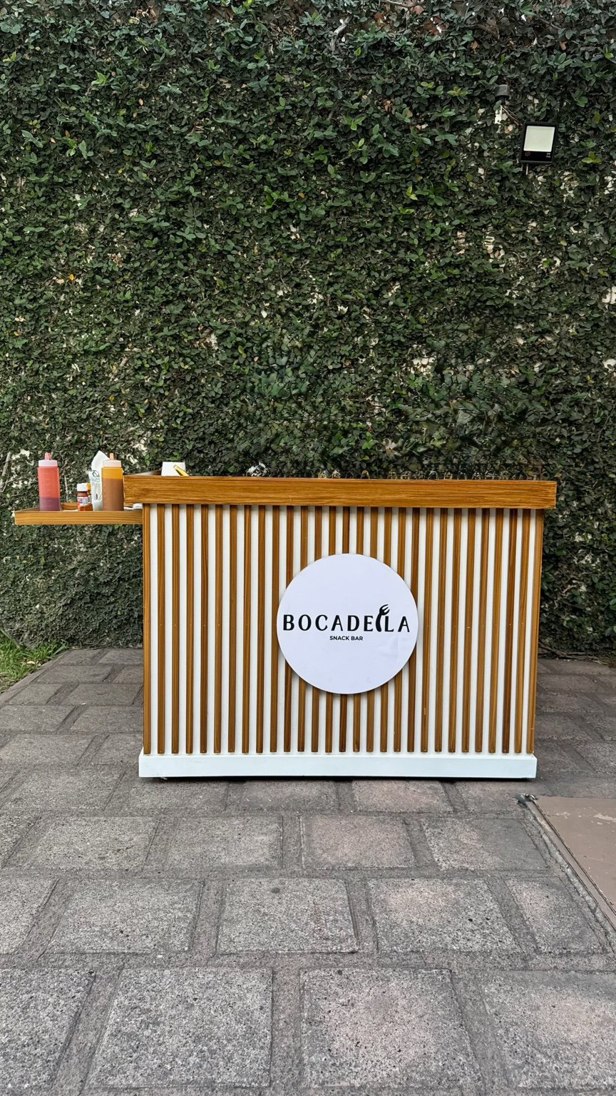Barra Bocadella montada en un evento